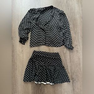 Zara polka dot co-ord